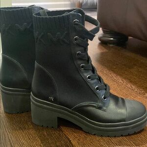 Michael Kors Black Lace-Up Boots for Women